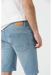 Aνδρική Βερμούδα Τζιν  Tiffosi Slim Short 51-10059969-C10 Γαλάζια