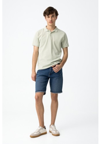 Aνδρική Βερμούδα Τζιν Slim Fit Tiffosi-51-10060007-M10  Μπλε