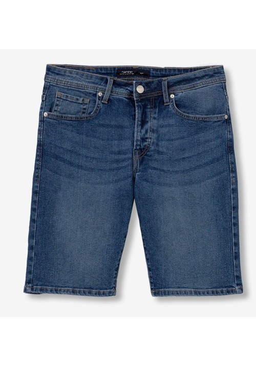 Aνδρική Βερμούδα Τζιν Slim Fit Tiffosi-51-10060007-M10  Μπλε