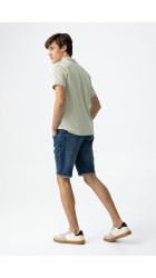Aνδρική Βερμούδα Τζιν Slim Fit Tiffosi-51-10060007-M10  Μπλε