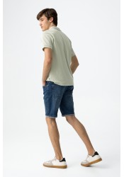 Aνδρική Βερμούδα Τζιν Slim Fit Tiffosi-51-10060007-M10  Μπλε