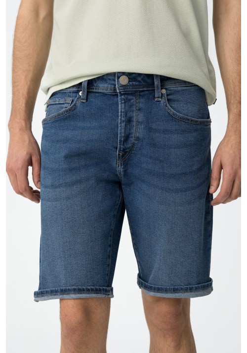 Aνδρική Βερμούδα Τζιν Slim Fit Tiffosi-51-10060007-M10  Μπλε