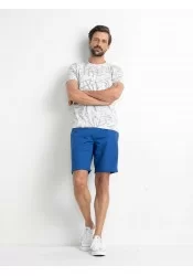 Ανδρική Βερμούδα Chino Petrol SHO501-5093 Navy Μπλε
