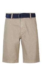 Ανδρική Βερμούδα Chino Ελαστική Petrol SHO504-7113 Μπεζ