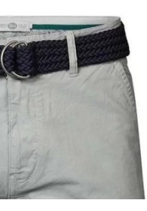 Ανδρική  Βερμούδα Chino Ελαστική Petrol SH0504-8068 Μονόχρωμη Γκρι