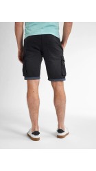 Ανδρική Τζιν Βερμούδα Petrol Cargo M-1050-SHO007-9705 Μαύρη