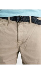 Ανδρική Βερμούδα Chino Ελαστική Petrol SHO504-7113 Μπεζ