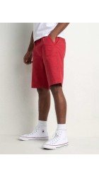 Ανδρική Βερμούδα Chino Ελαστική Petrol SHO504-3061 Κόκκινη