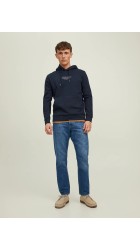 Ανδρικό Φούτερ Jack & Jones Jprbluarchie Sweet Hood Noos 12216335 Navy Blazer