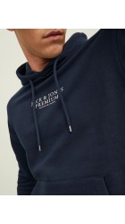 Ανδρικό Φούτερ Jack & Jones Jprbluarchie Sweet Hood Noos 12216335 Navy Blazer