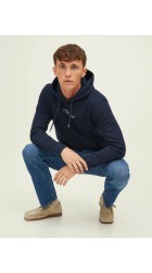 Ανδρικό Φούτερ Jack & Jones Jprbluarchie Sweet Hood Noos 12216335 Navy Blazer