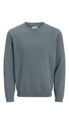Ανδρικό Πλεκτό Βαμβακερό Jack & Jones JJebasic Knit Crew Neck Noos 12137190 Stormy Weather Ανδρικό Πλεκτό Βαμβακερό Jack & Jones JJebasic Knit Crew Neck Noos 12137190 Stormy Weather
