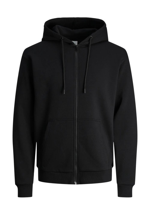 Ανδρική Ζακέτα Φούτερ Jack & Jones JJbradley Sweat Zip Hood Noos 12249342 Μαύρη