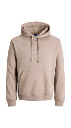 Ανδρικό Φούτερ Jack & Jones Jornorrebro EMB Sweat Hood Noos 12282861 Mocha Meringue