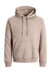 Ανδρικό Φούτερ Jack & Jones Jornorrebro EMB Sweat Hood Noos 12282861 Mocha Meringue