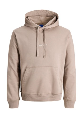 Ανδρικό Φούτερ Jack & Jones Jornorrebro EMB Sweat Hood Noos 12282861 Mocha Meringue