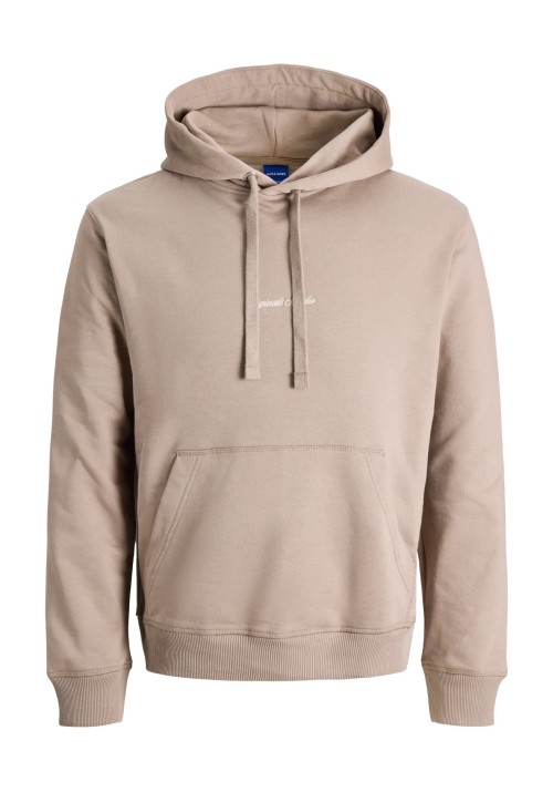Ανδρικό Φούτερ Jack & Jones Jornorrebro EMB Sweat Hood Noos 12282861 Mocha Meringue