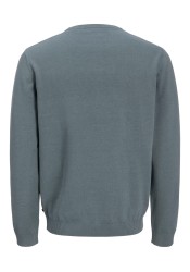 Ανδρικό Πλεκτό Βαμβακερό Jack & Jones JJebasic Knit Crew Neck Noos 12137190 Stormy Weather
