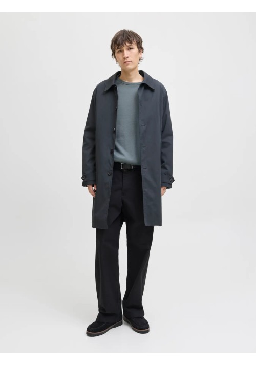 Ανδρικό Πλεκτό Βαμβακερό Jack & Jones JJebasic Knit Crew Neck Noos 12137190 Stormy Weather