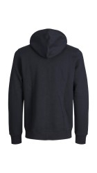 Ανδρική Ζακέτα Φούτερ Jack & Jones JJbradley Sweat Zip Hood Noos 12249342 Μαύρη
