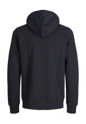 Ανδρική Ζακέτα Φούτερ Jack & Jones JJbradley Sweat Zip Hood Noos 12249342 Μαύρη