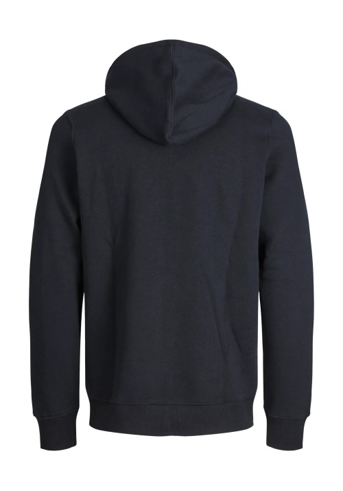 Ανδρική Ζακέτα Φούτερ Jack & Jones JJbradley Sweat Zip Hood Noos 12249342 Μαύρη