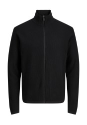 Ανδρική Ζακέτα Πλεκτή Jack & Jones JCostance Knit Badge Zip Cardigan 12283668 Black