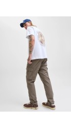 Ανδρικό Παντελόνι Cargo Jack & Jones JPStace Tucker Cargo AMA Noos 12216664 Walnut