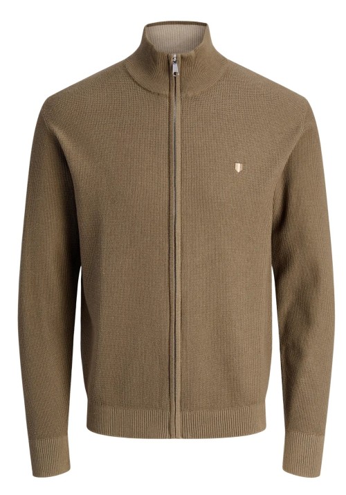 Ανδρική Ζακέτα Πλεκτή Jack & Jones JPRblurex Knit Full Zip Cardigan LN 12284356 Stone Gray
