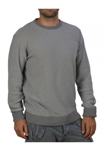 Ανδρική Μπλούζα FQ1924 21900251Kyle Crew Neck Knit Γκρί