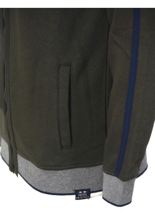 Ανδρική Ζακέτα Φούτερ FQ1924 Wiliam Sweat Cardigan 21900270 Λαδί