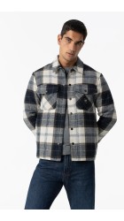 Ανδρικό Μπουφάν Overshirt Tiffosi Langston 10051041-790 Navy Beige