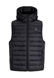 Ανδρικό Μπουφάν Αμάνικο Jack & Jones JJBRADLEY Light Bodywarmer Hood 12280972 Μαύρο Ανδρικό Μπουφάν Αμάνικο Jack & Jones JJBRADLEY Light Bodywarmer Hood 12280972 Μαύρο