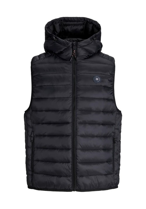 Ανδρικό Μπουφάν Αμάνικο Jack & Jones JJBRADLEY Light Bodywarmer Hood 12280972 Μαύρο