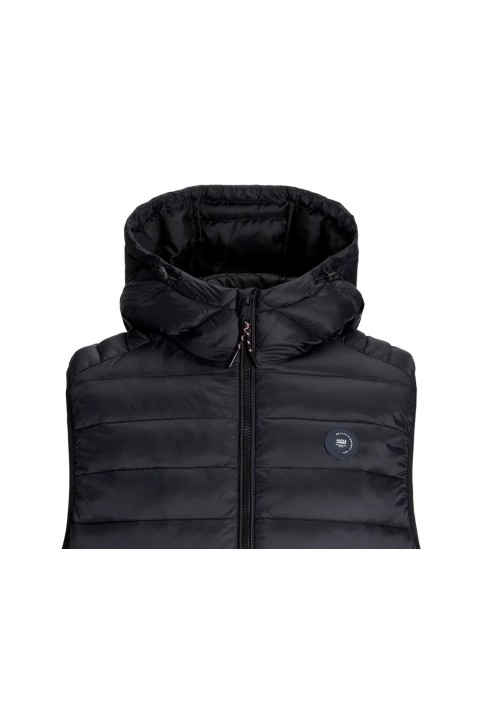 Ανδρικό Μπουφάν Αμάνικο Jack & Jones JJBRADLEY Light Bodywarmer Hood 12280972 Μαύρο