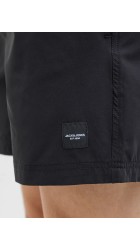 Ανδρικό Μαγιό Jack & Jones JPSTMaui JJSwim Solid AkmSN 12272776 Μαύρο