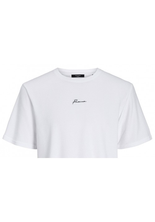 Ανδρικό T-Shirt Jack & Jones 12175825 JPRBlanfranco SS Tee Crew Neck Λευκό