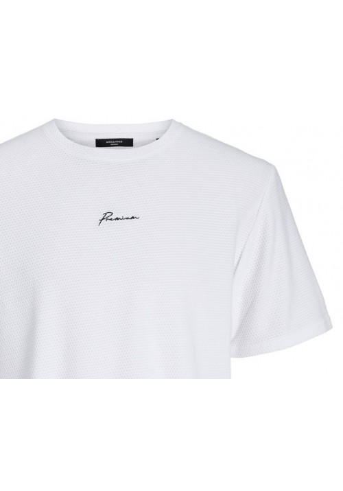 Ανδρικό T-Shirt Jack & Jones 12175825 JPRBlanfranco SS Tee Crew Neck Λευκό