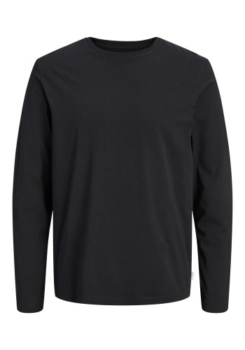 Ανδρική Μπλούζα Μακρυμάνικη Jack & Jones JJEORganic Basic Tee LS Q-Neck Noos  12279538 Μαύρη
