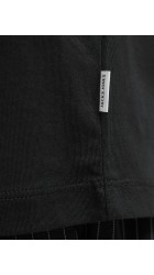 Ανδρική Μπλούζα Μακρυμάνικη Jack & Jones JJEORganic Basic Tee LS Q-Neck Noos  12279538 Μαύρη