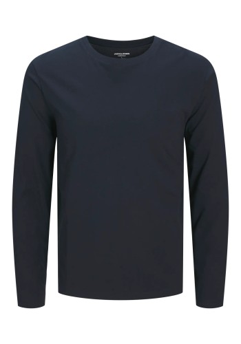 Ανδρική Μπλούζα Μακρυμάνικη Jack & Jones JJEORganic Basic Tee LS Q-Neck Noos  12279538 Μπλε
