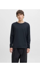 Ανδρική Μπλούζα Μακρυμάνικη Jack & Jones JJEORganic Basic Tee LS Q-Neck Noos  12279538 Μπλε