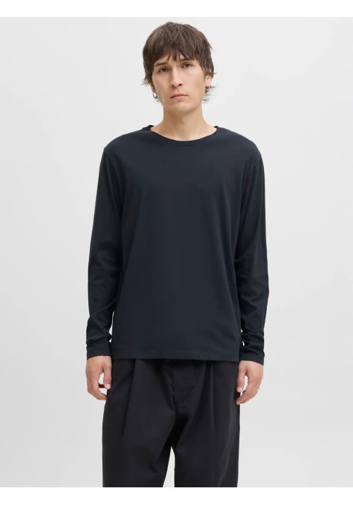 Ανδρική Μπλούζα Μακρυμάνικη Jack & Jones JJEORganic Basic Tee LS Q-Neck Noos  12279538 Μπλε