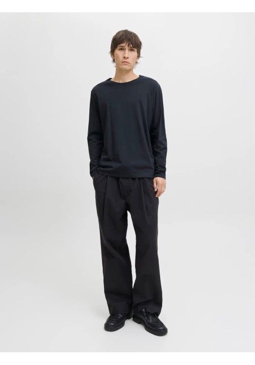 Ανδρική Μπλούζα Μακρυμάνικη Jack & Jones JJEORganic Basic Tee LS Q-Neck Noos  12279538 Μπλε