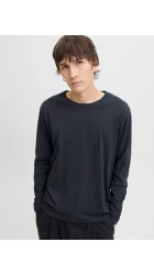 Ανδρική Μπλούζα Μακρυμάνικη Jack & Jones JJEORganic Basic Tee LS Q-Neck Noos  12279538 Μπλε