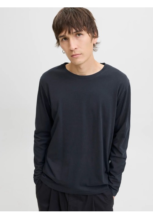 Ανδρική Μπλούζα Μακρυμάνικη Jack & Jones JJEORganic Basic Tee LS Q-Neck Noos  12279538 Μπλε