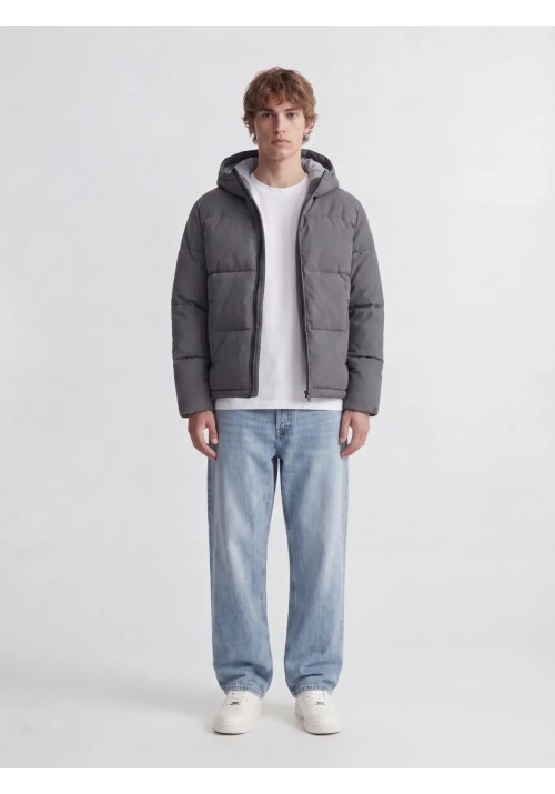 Ανδρικό Μπουφάν Puffer Jack & Jones JJGalaxy Puffer Jacket 12303930 Asphalt