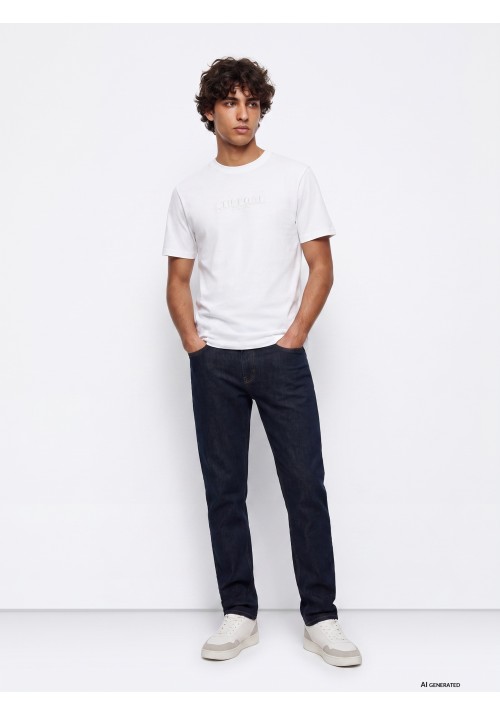 Ανδρικό Παντελόνι Τζιν Tiffosi Tyler Tapered Dark Jeans 10067975-417 Dark Blue