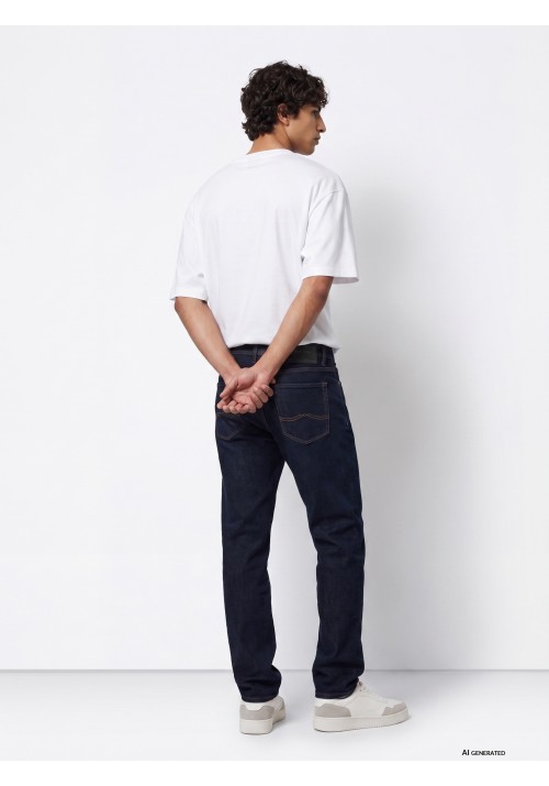 Ανδρικό Παντελόνι Τζιν Tiffosi Tyler Tapered Dark Jeans 10067975-417 Dark Blue