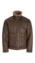 Ανδρικό Μπουφάν Jack & Jones Jorsalamanco Flight Jacket SN 12303001 Chocolate Brown